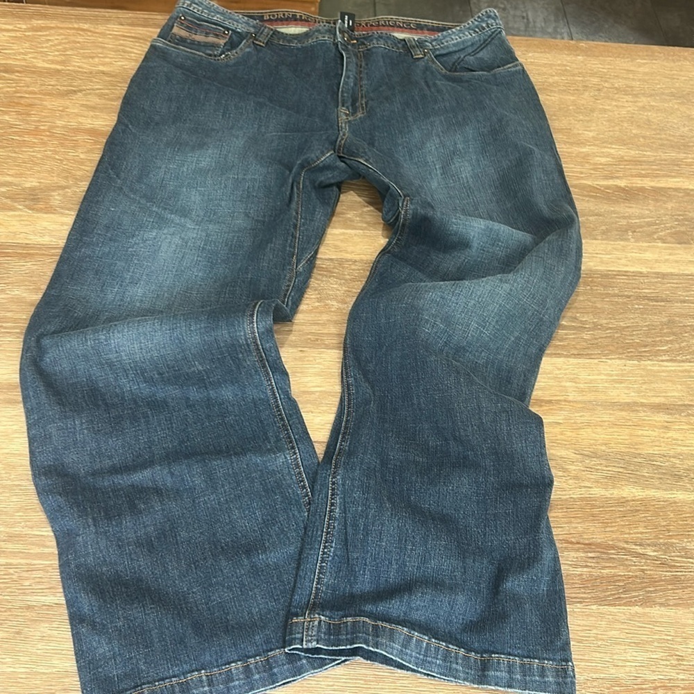 Prana Men’s Size 40x32 Straight Leg Jeans Blue Dark Wash Denim Outdoor Stretch